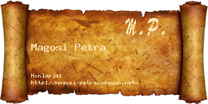Magosi Petra névjegykártya